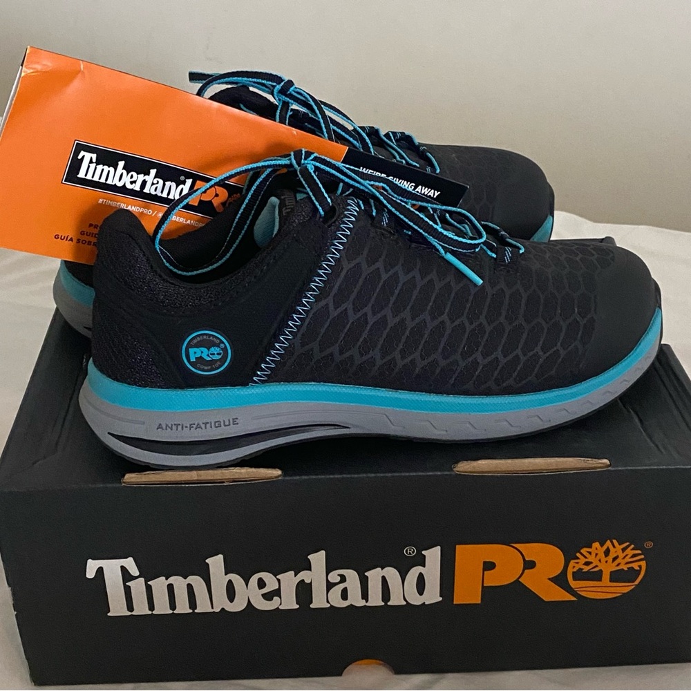 Women's NEW Timberland PRO® Drivetrain Comp-Toe Work Sneakers 7.5 composite toe